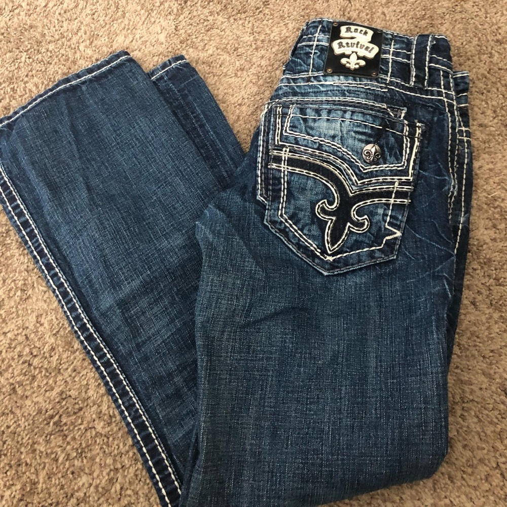 Mens Rock Revival Jeans
